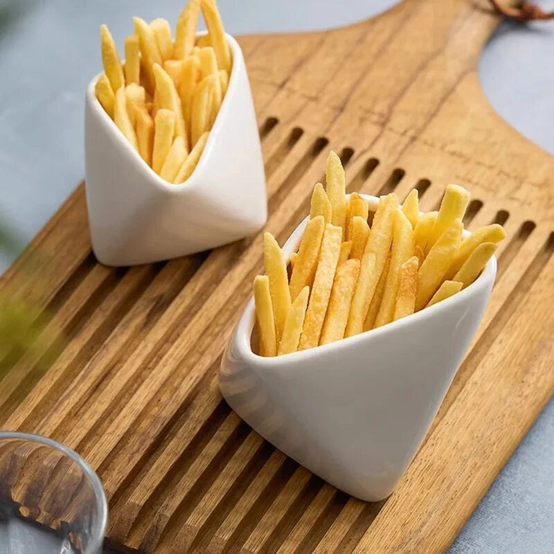 Ceramic French Fry Bowl