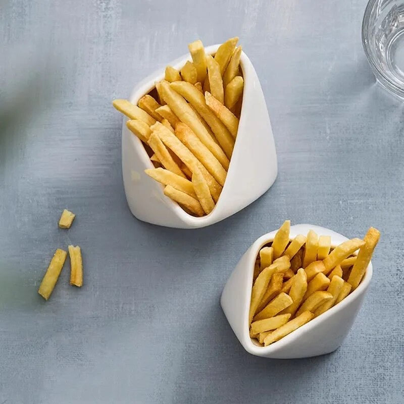 Ceramic French Fry Bowl