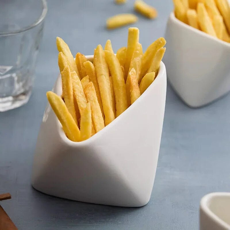 Ceramic French Fry Bowl