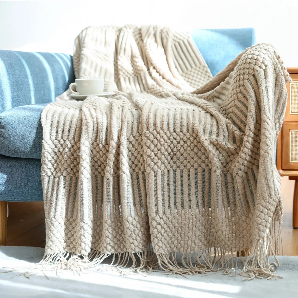 Cashmere Knitted Throws