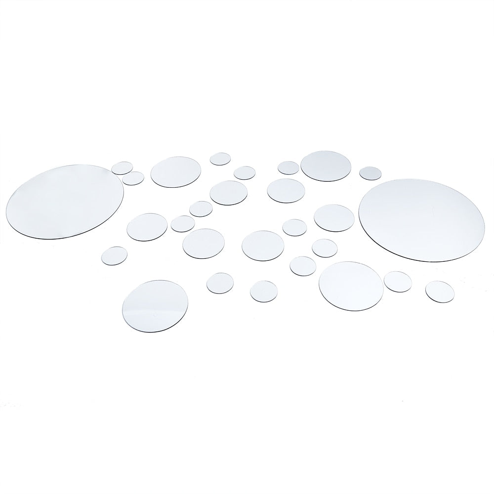 3D Round Mirror Wall Stickers