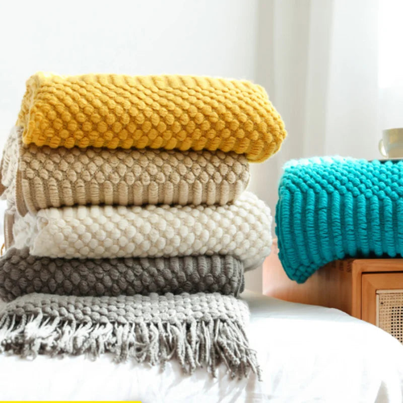 Cashmere Knitted Throws