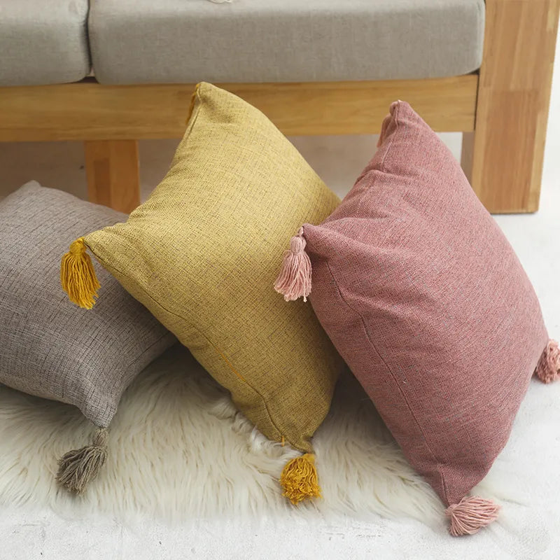 18X18 Linen Pillow Covers