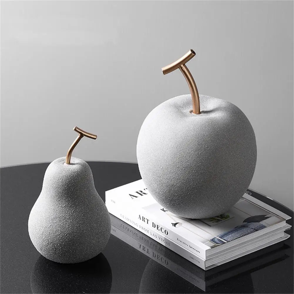 Minimalist fruit ornaments