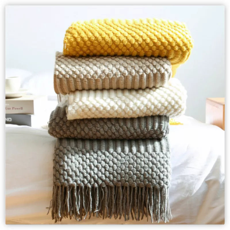 Cashmere Knitted Throws