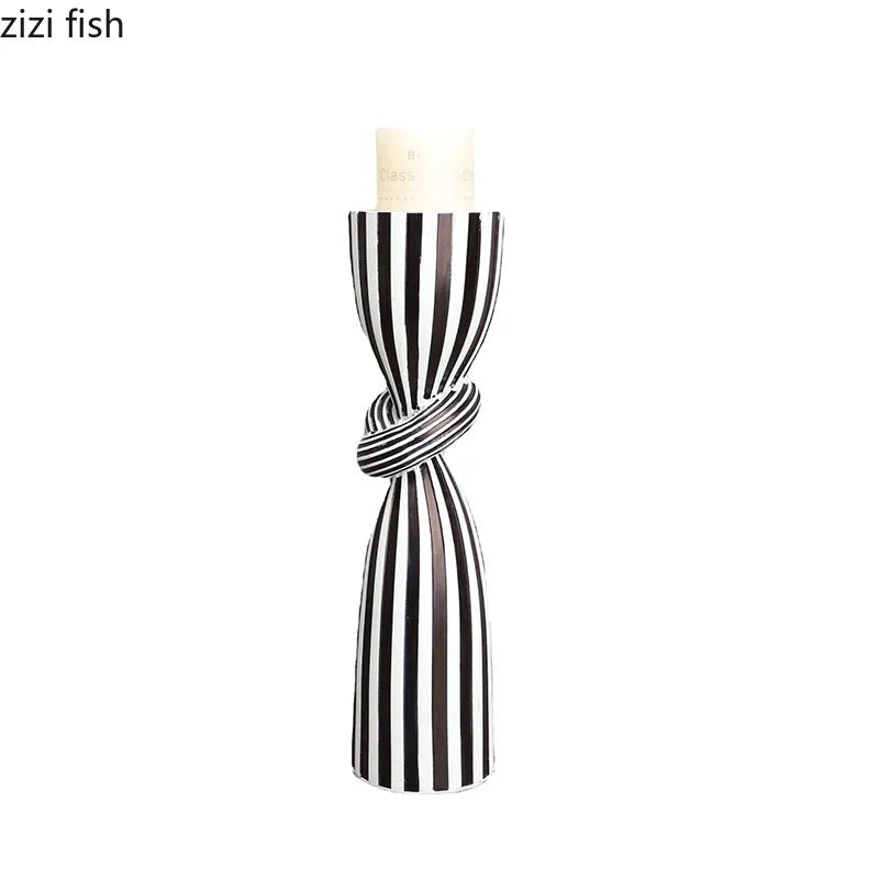 Striped Candle Holders