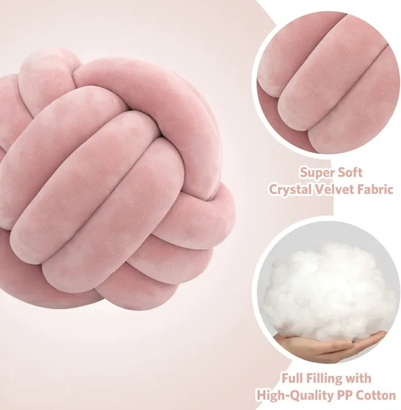 Ultra Soft Knot Ball Pillows