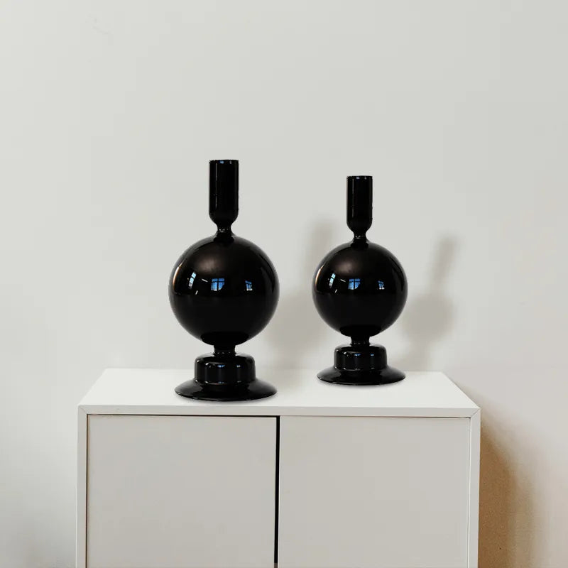 Modern black Glass Vase