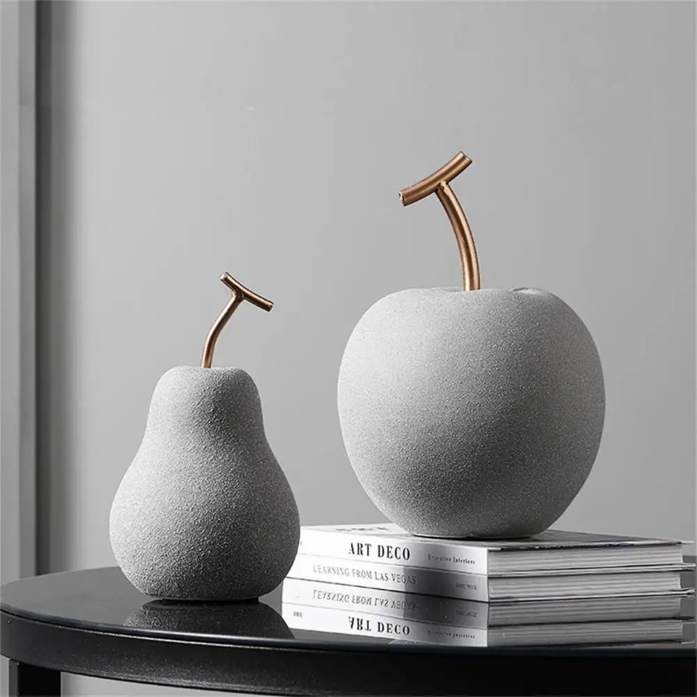 Minimalist fruit ornaments