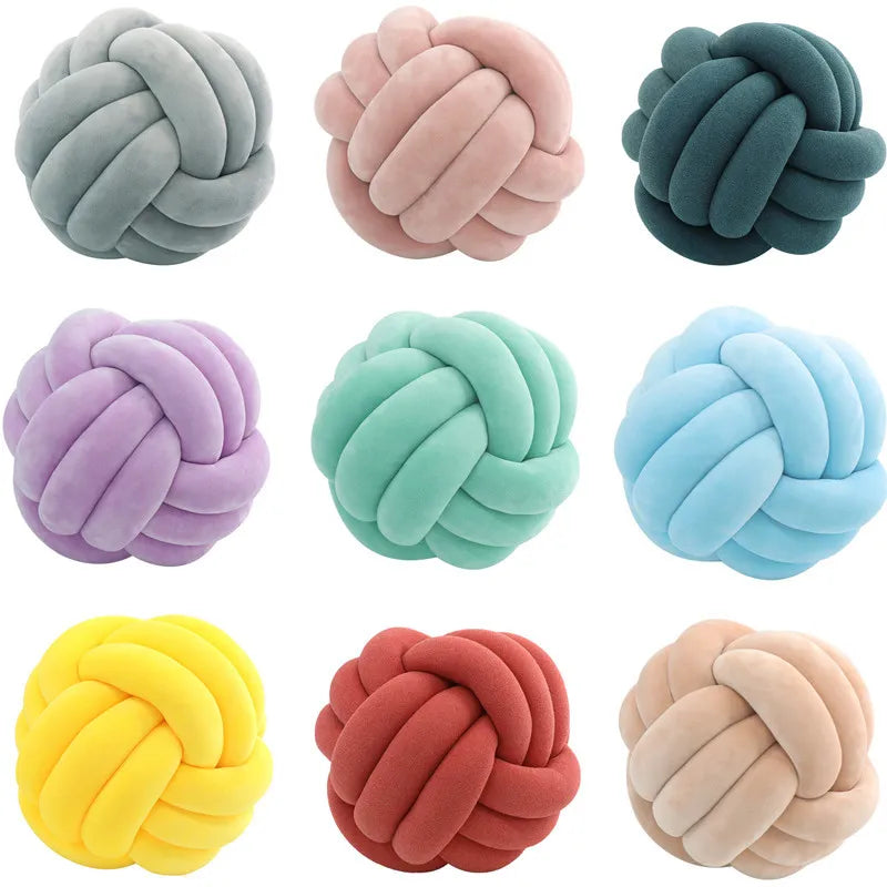 Ultra Soft Knot Ball Pillows