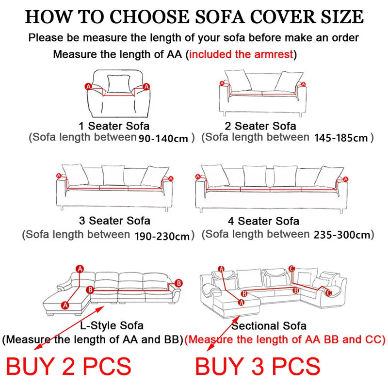 Jacquard Waterproof Sofa Cover