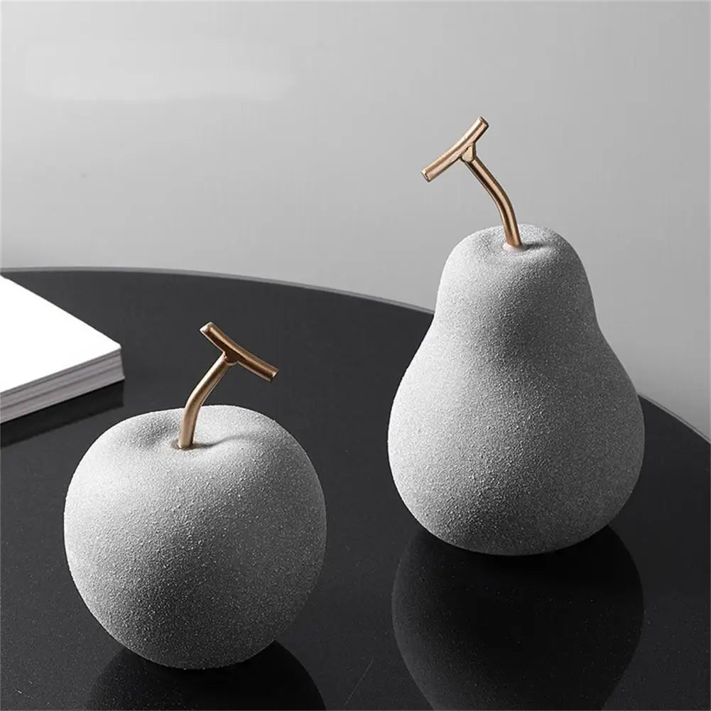 Minimalist fruit ornaments