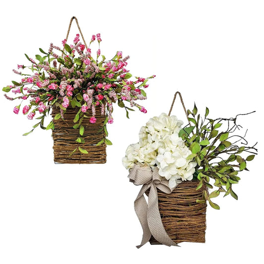 Artificial Wildflower Hanging Basket