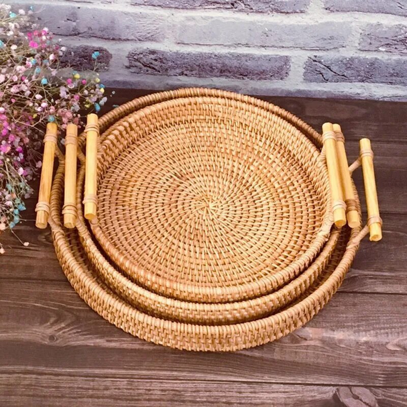 Rattan Food Tray