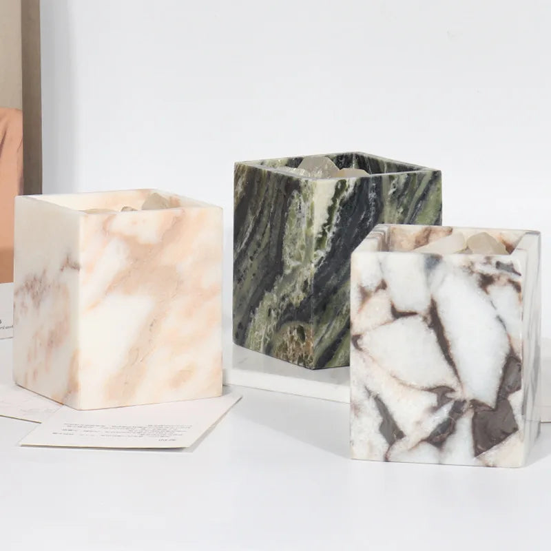 Natural Marble Luxury Candle Holder