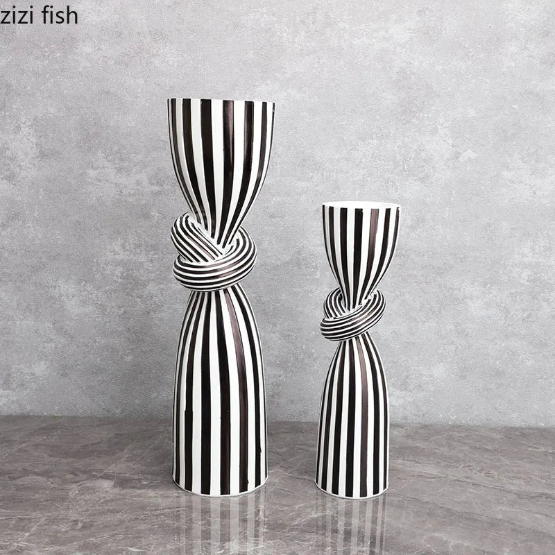 Striped Candle Holders