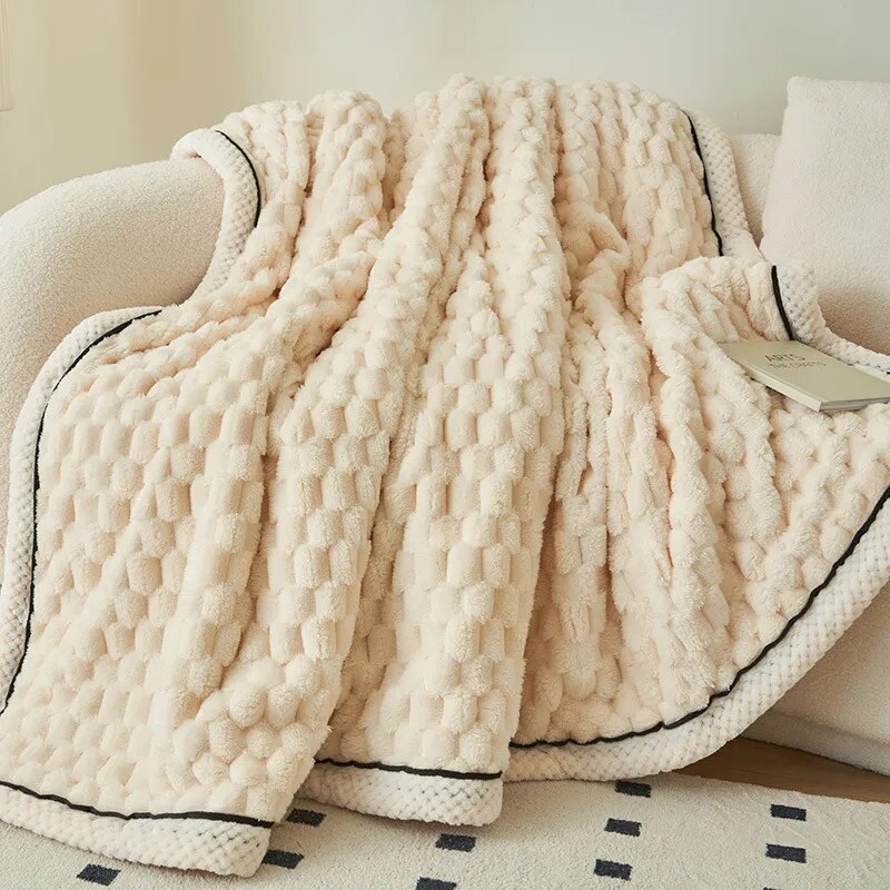 Velvet Thickened Fleeced Blanket