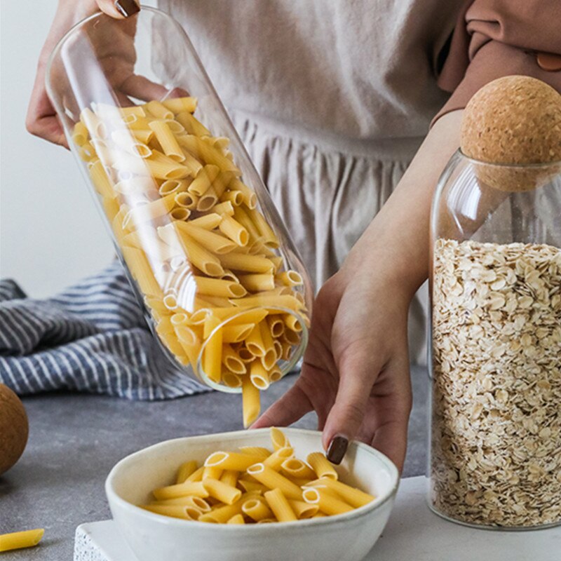 Ball Cork Glass Storage Jars