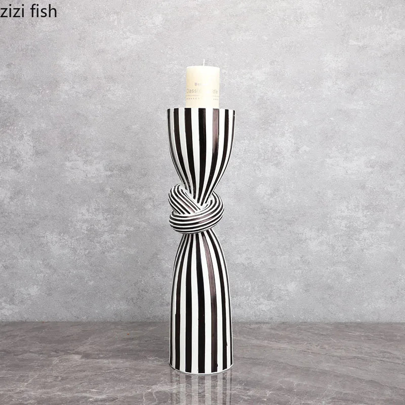 Striped Candle Holders