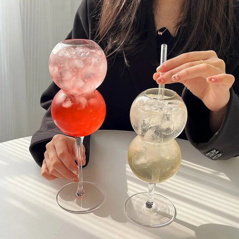 Bubble ball Cocktail Glass