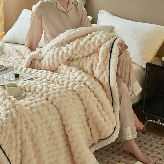 Velvet Thickened Fleeced Blanket