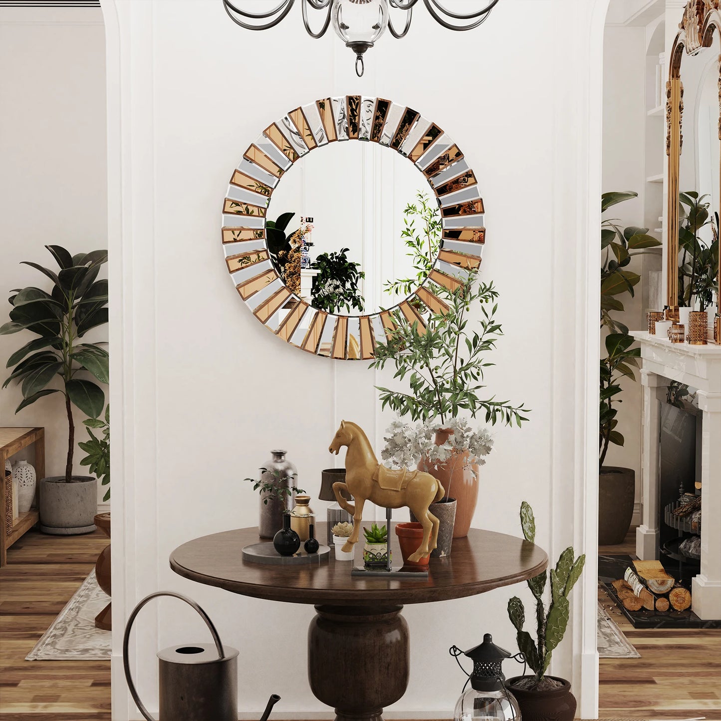 Sunburst Glass Mirror