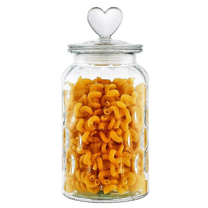 Heart Shaped Food Storage Jar