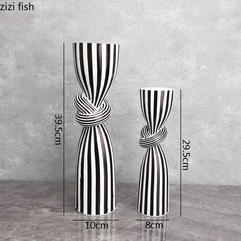 Striped Candle Holders