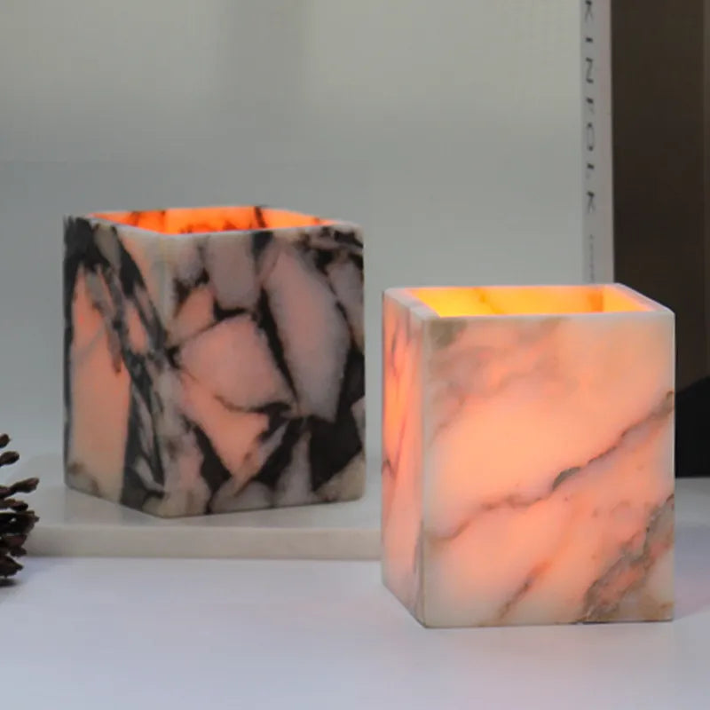 Natural Marble Luxury Candle Holder