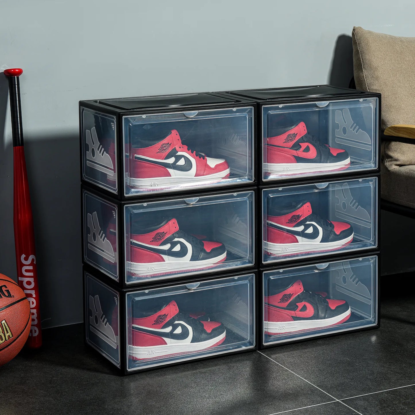 Plastic Stackable Shoe Storage