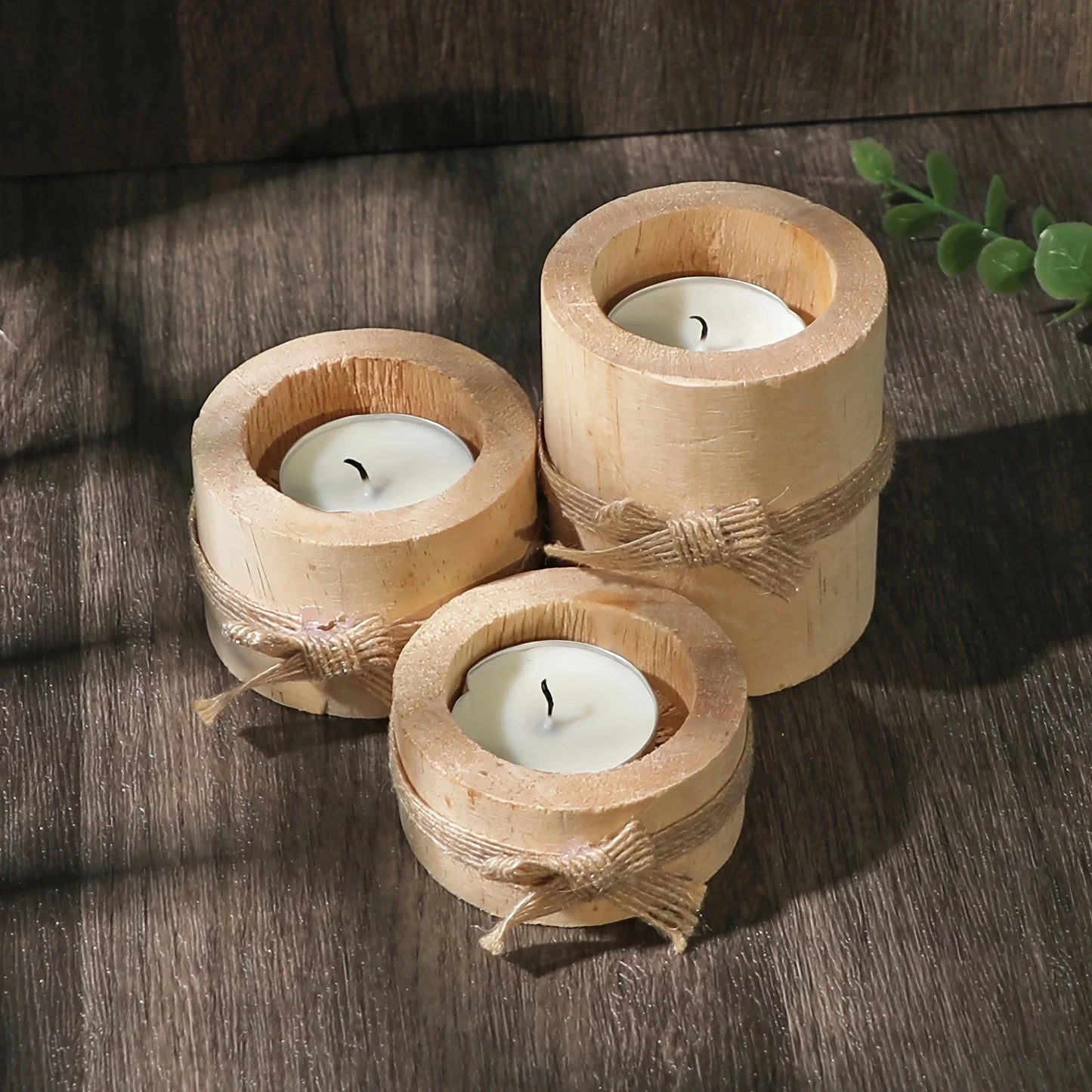 Wooden Candle Holder