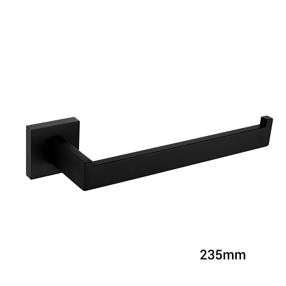 Matte Black Bathroom Accessories Set