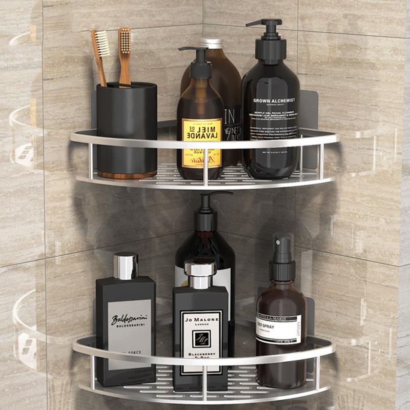 Bathroom Non-Drill Corner Shelf