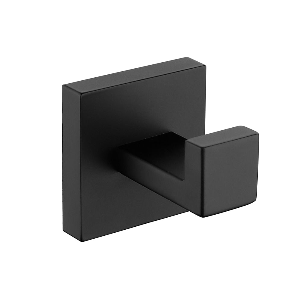 Matte Black Bathroom Accessories Set