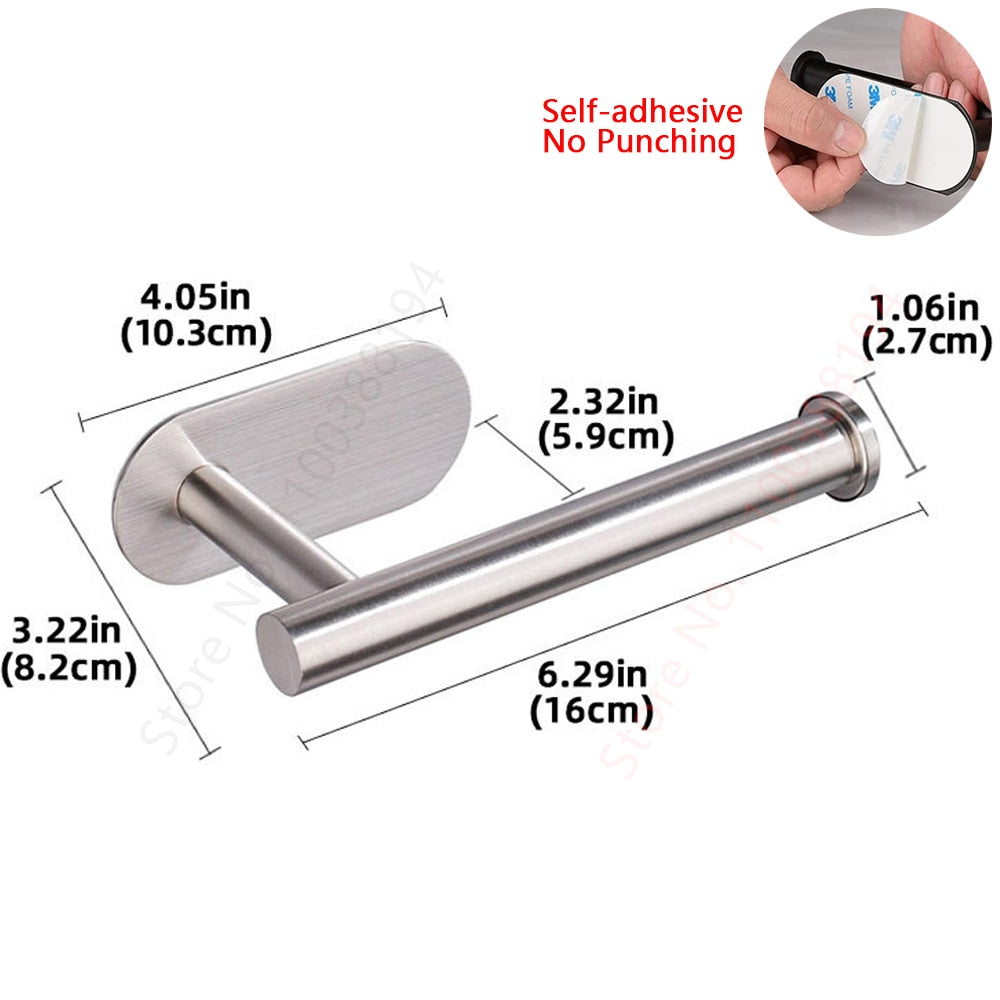 Wall Mount Toilet Towel Holder