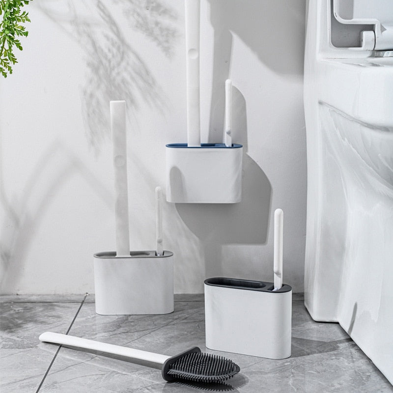 Wall Hanging Toilet Brush with Holder