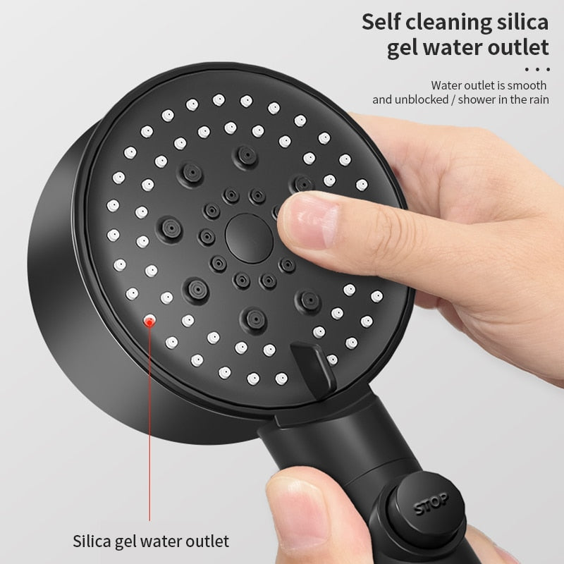 One-Touch Switch Six-Speed Shower Head