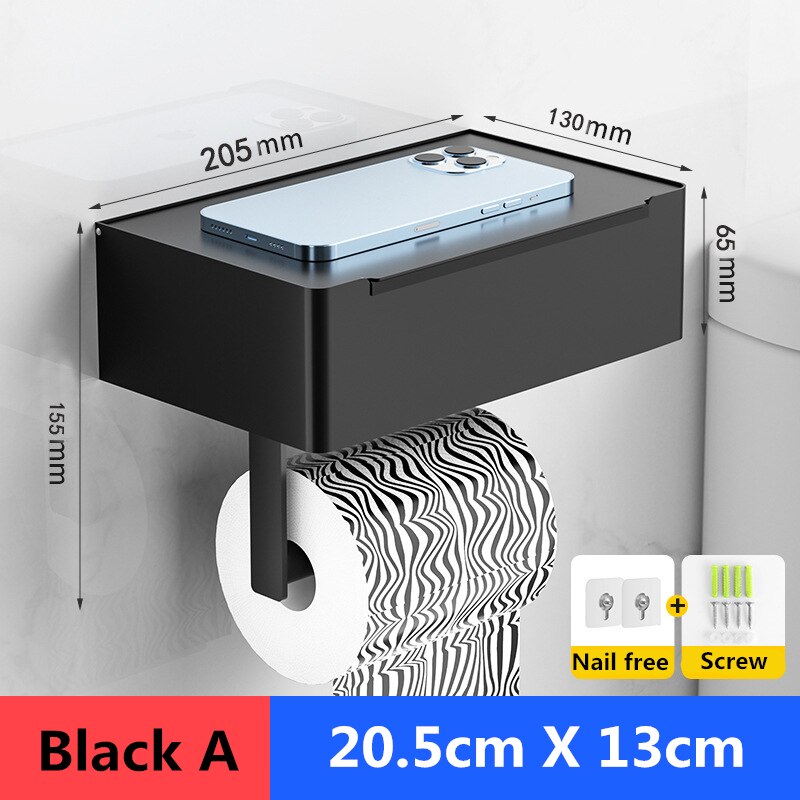 Multifunctional Toilet Roll Holder