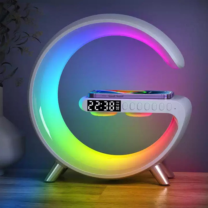 Wireless Fast Charging Bluetooth Speaker & Alarm Clock